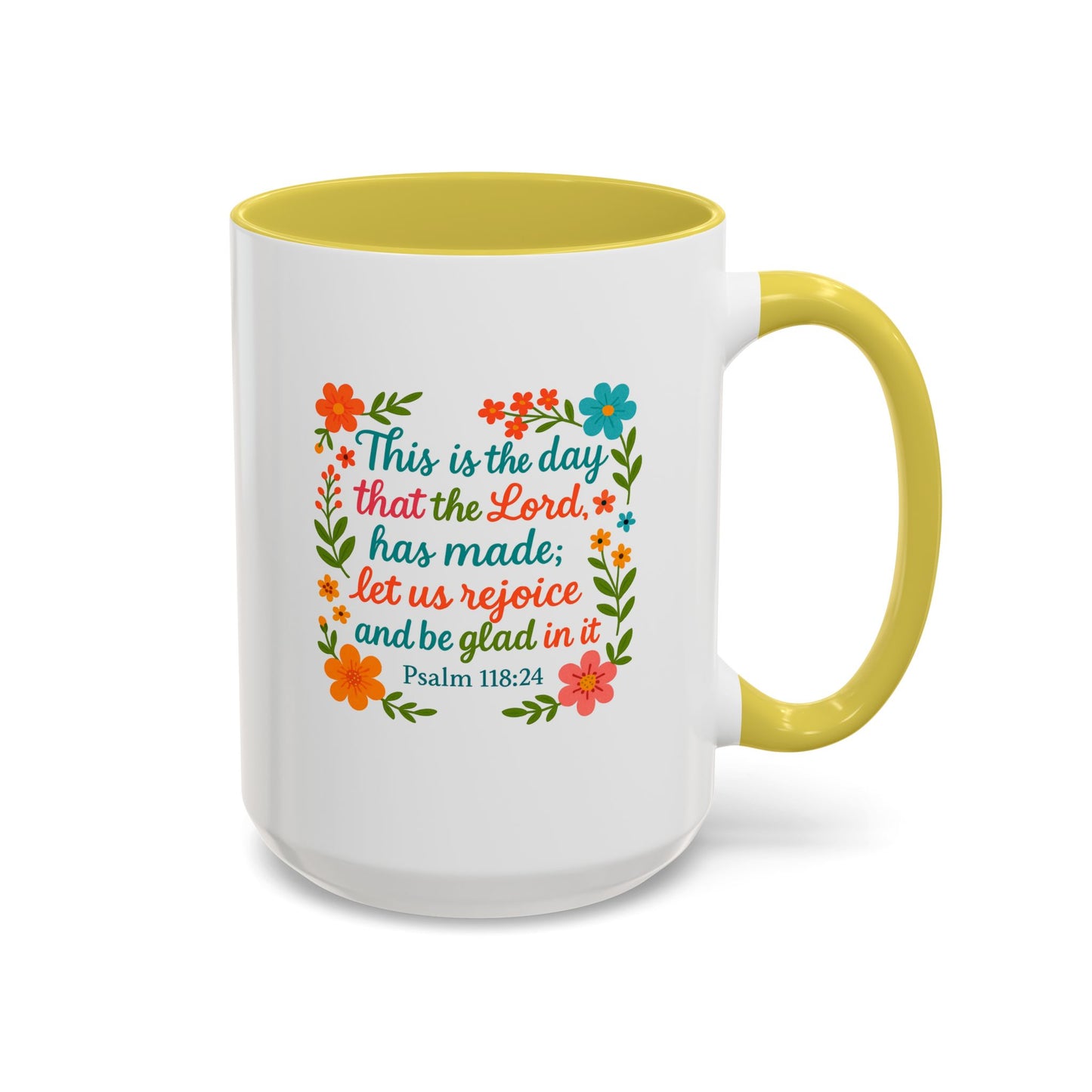 Colorful Coffee Mug - Start the Day Off Joyful 11oz, 15oz