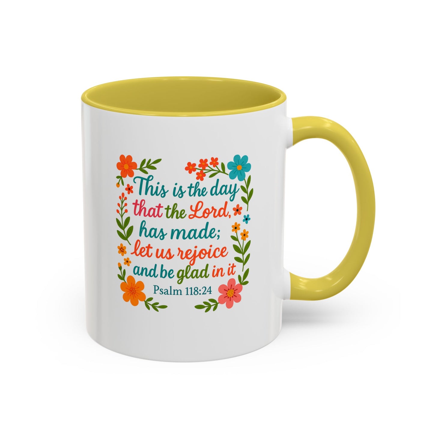 Colorful Coffee Mug - Start the Day Off Joyful 11oz, 15oz
