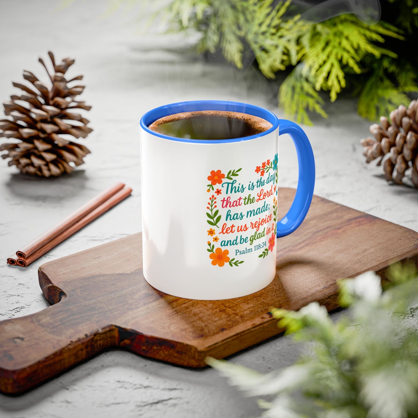 Colorful Coffee Mug - Start the Day Off Joyful 11oz, 15oz