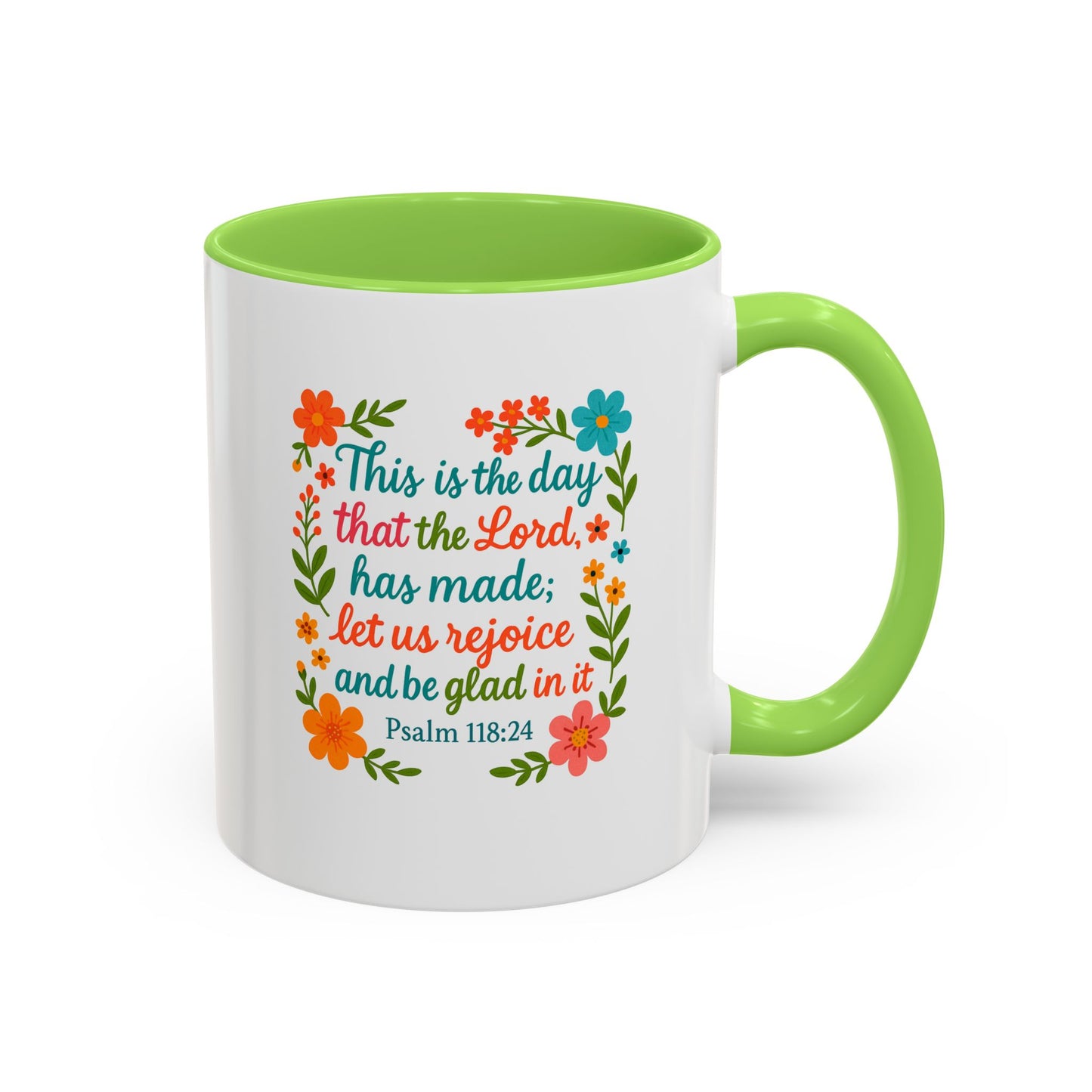 Colorful Coffee Mug - Start the Day Off Joyful 11oz, 15oz