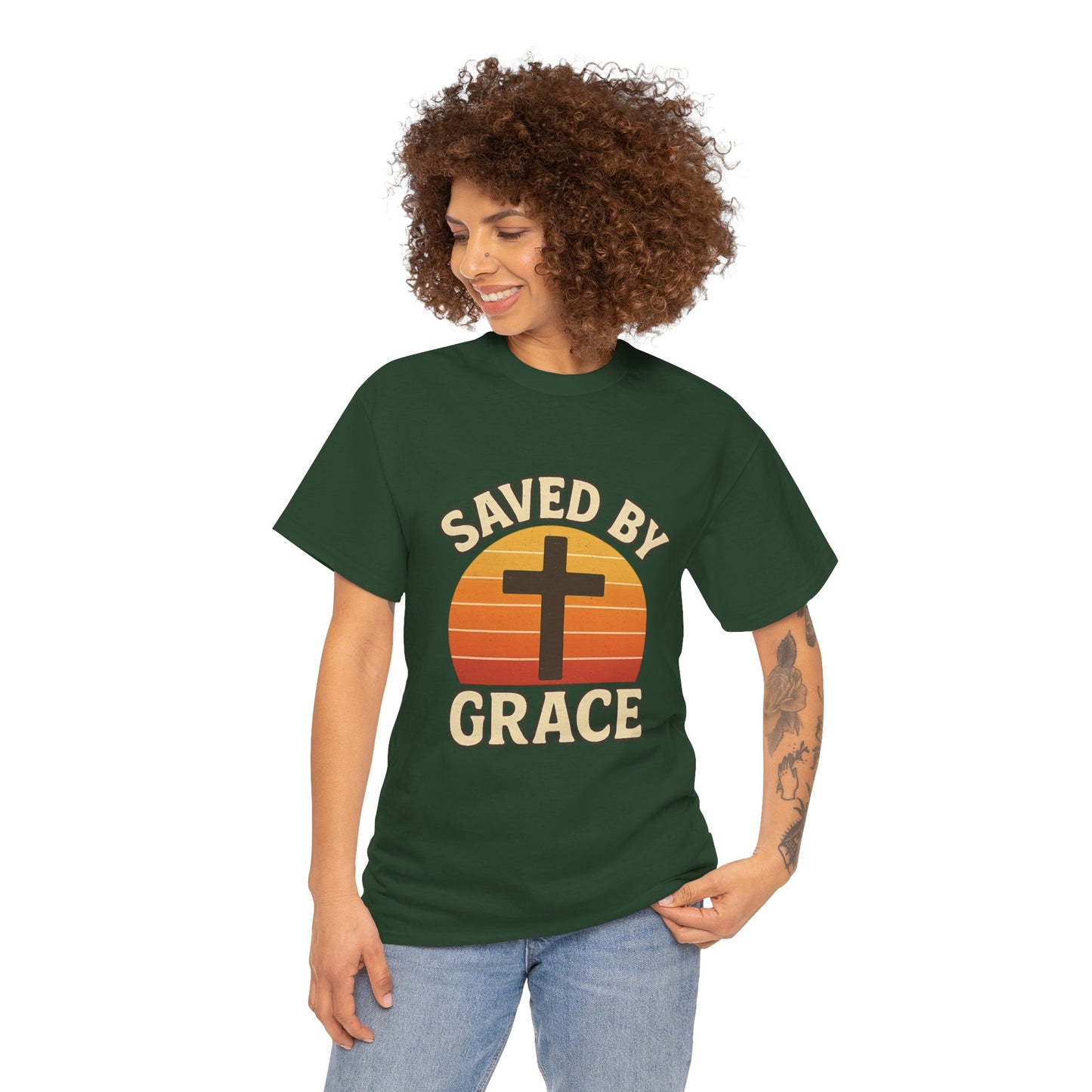 Saved by Grace Christian T-Shirt — Reminder of Jesus' Love