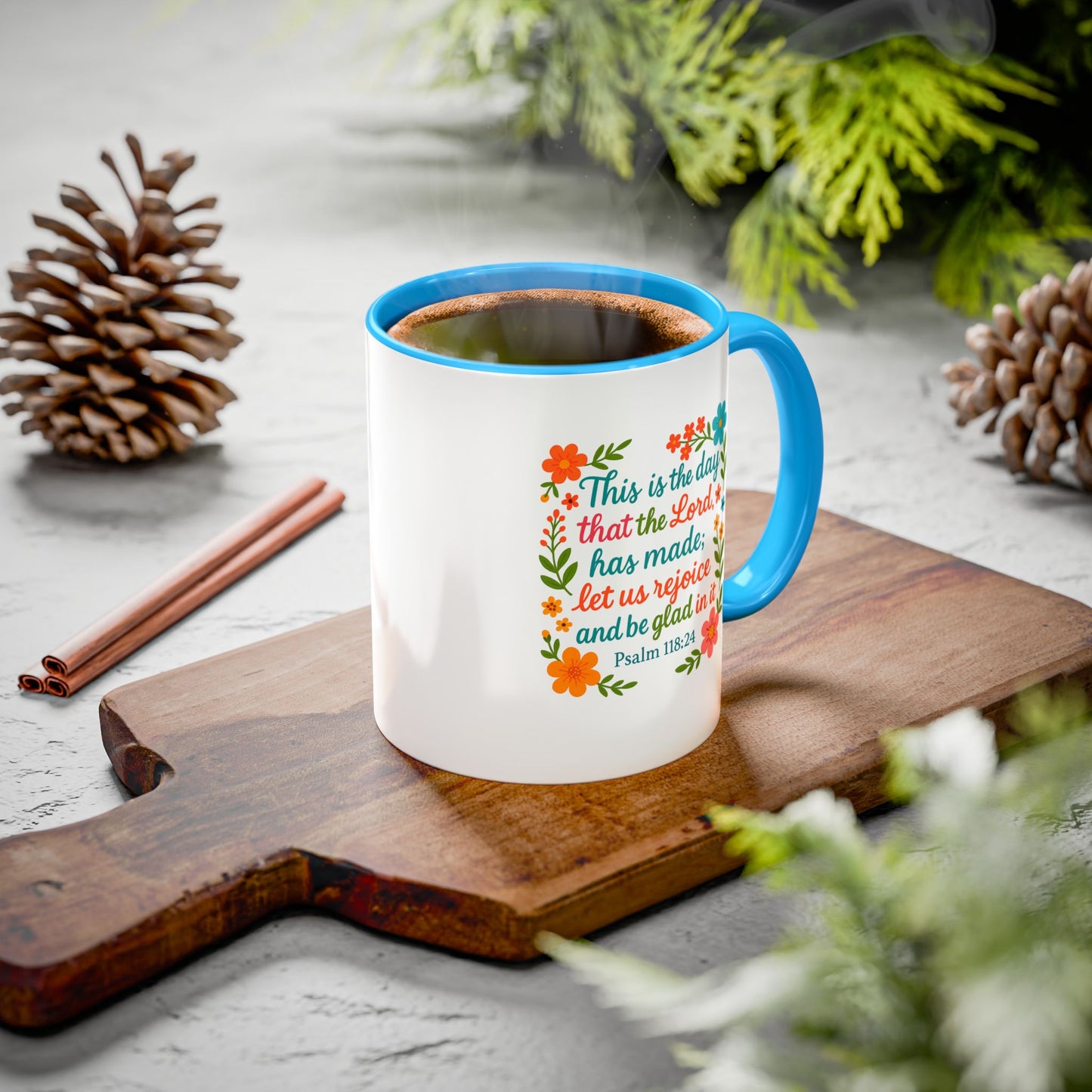 Colorful Coffee Mug - Start the Day Off Joyful 11oz, 15oz