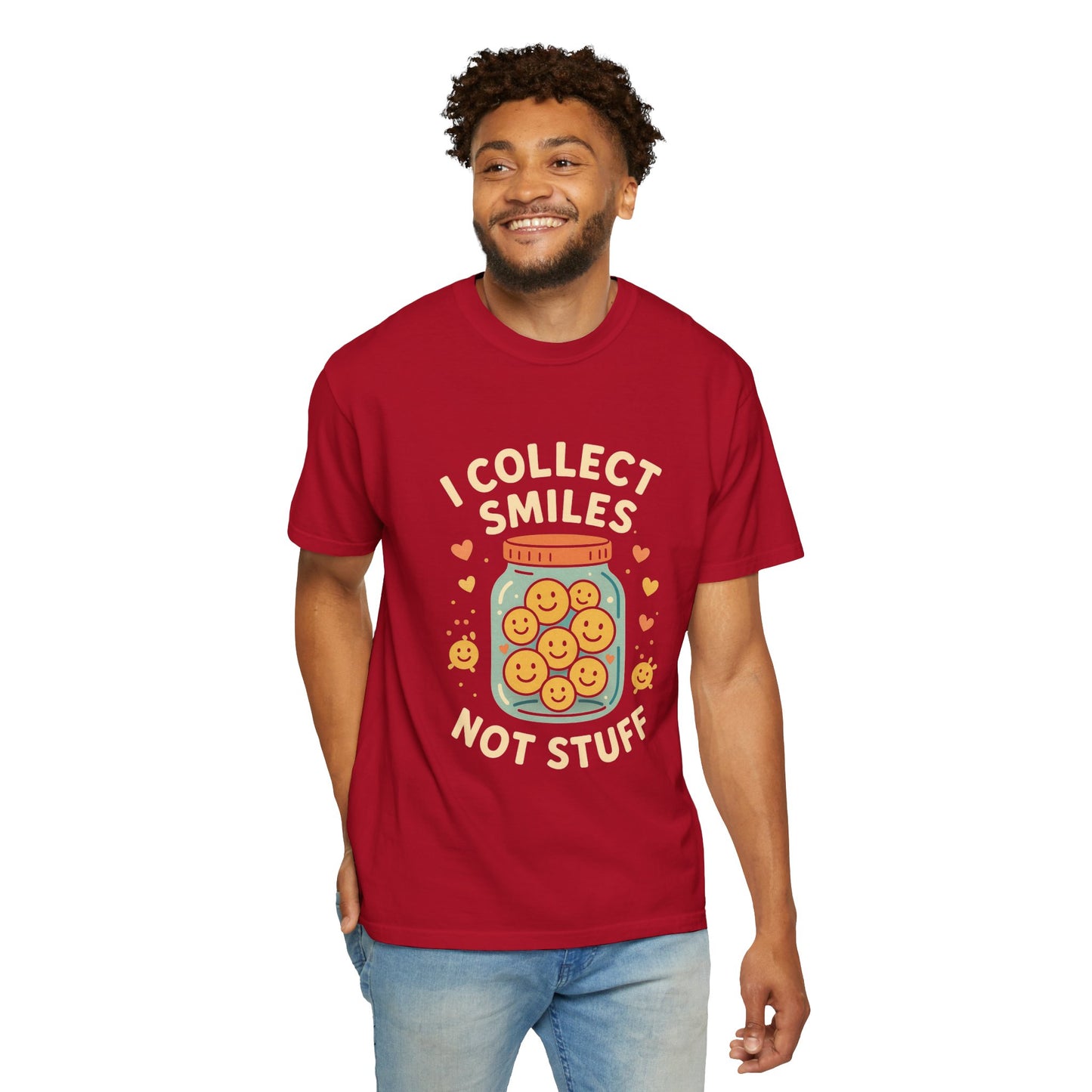 Collecting Smiles T-Shirt – 'Collecting smiles spreads happiness' Inspirational Tee