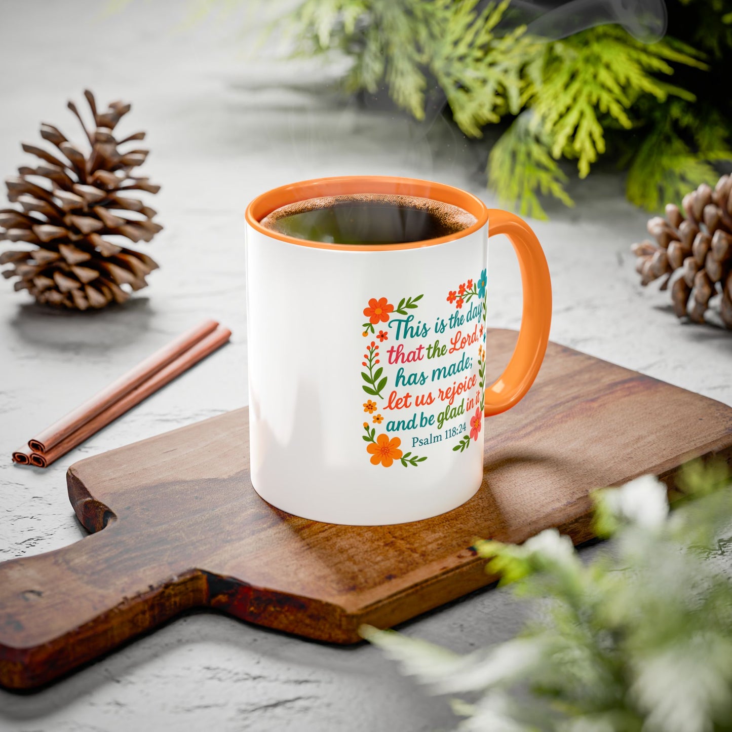 Colorful Coffee Mug - Start the Day Off Joyful 11oz, 15oz