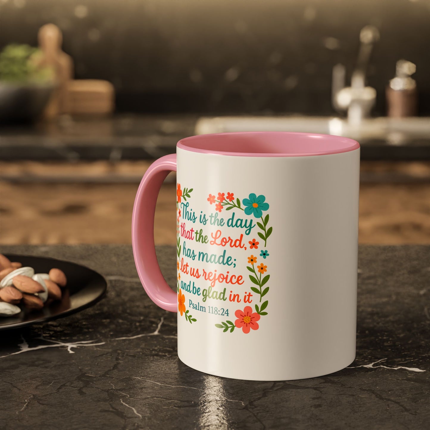 Colorful Coffee Mug - Start the Day Off Joyful 11oz, 15oz