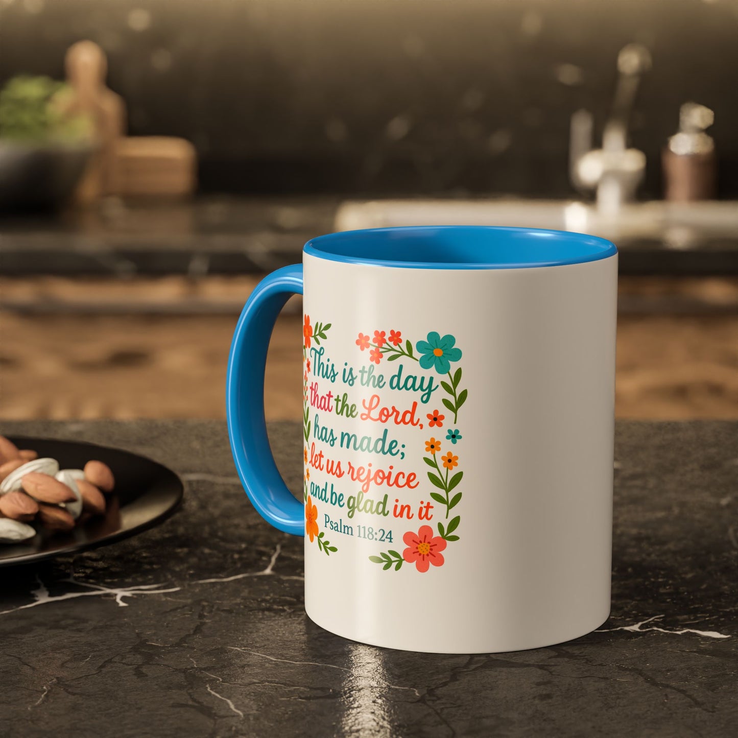 Colorful Coffee Mug - Start the Day Off Joyful 11oz, 15oz