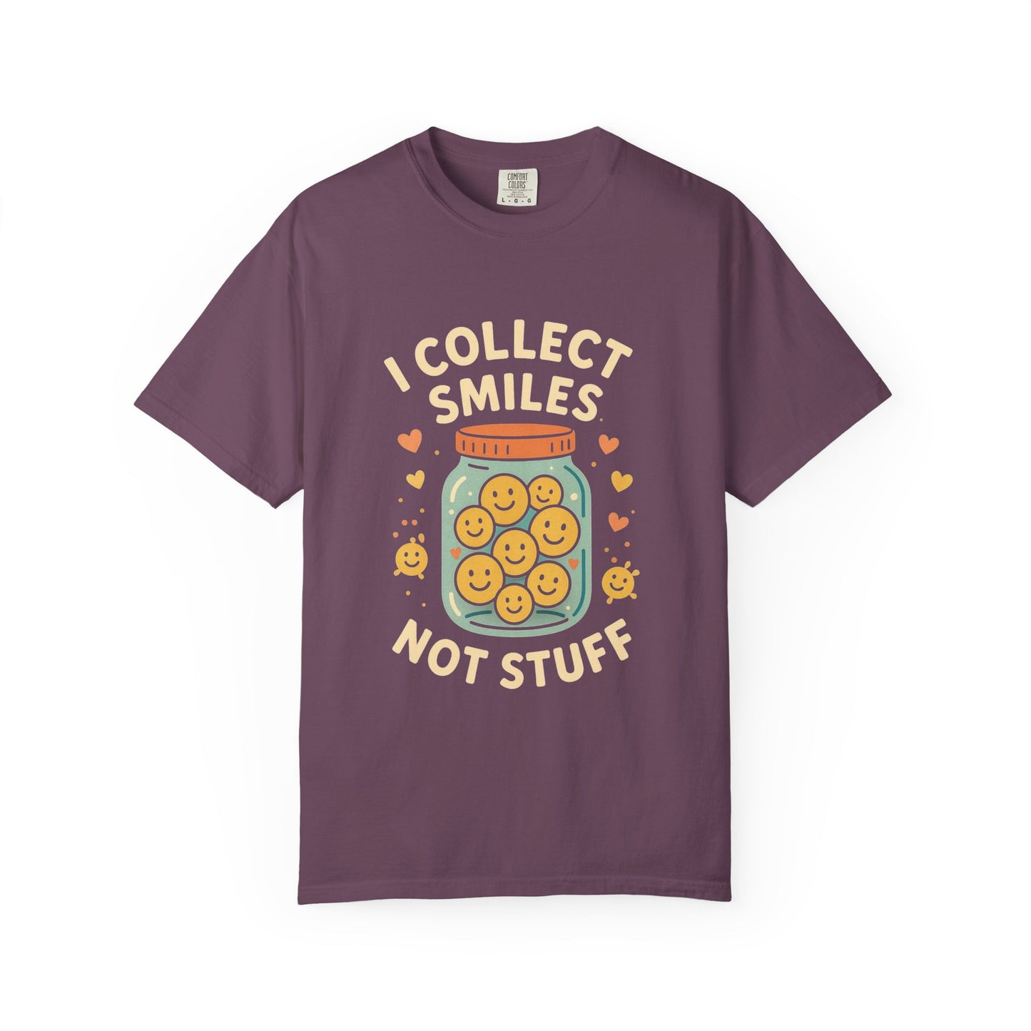 Collecting Smiles T-Shirt – 'Collecting smiles spreads happiness' Inspirational Tee