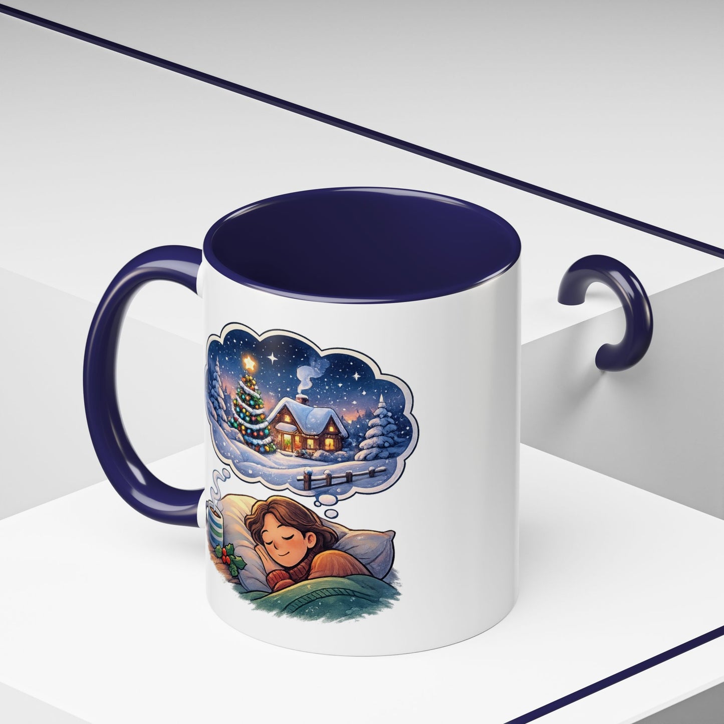 Dreaming of Christmas and Hot Cocoa Accent Coffee Mug (11/15 oz)