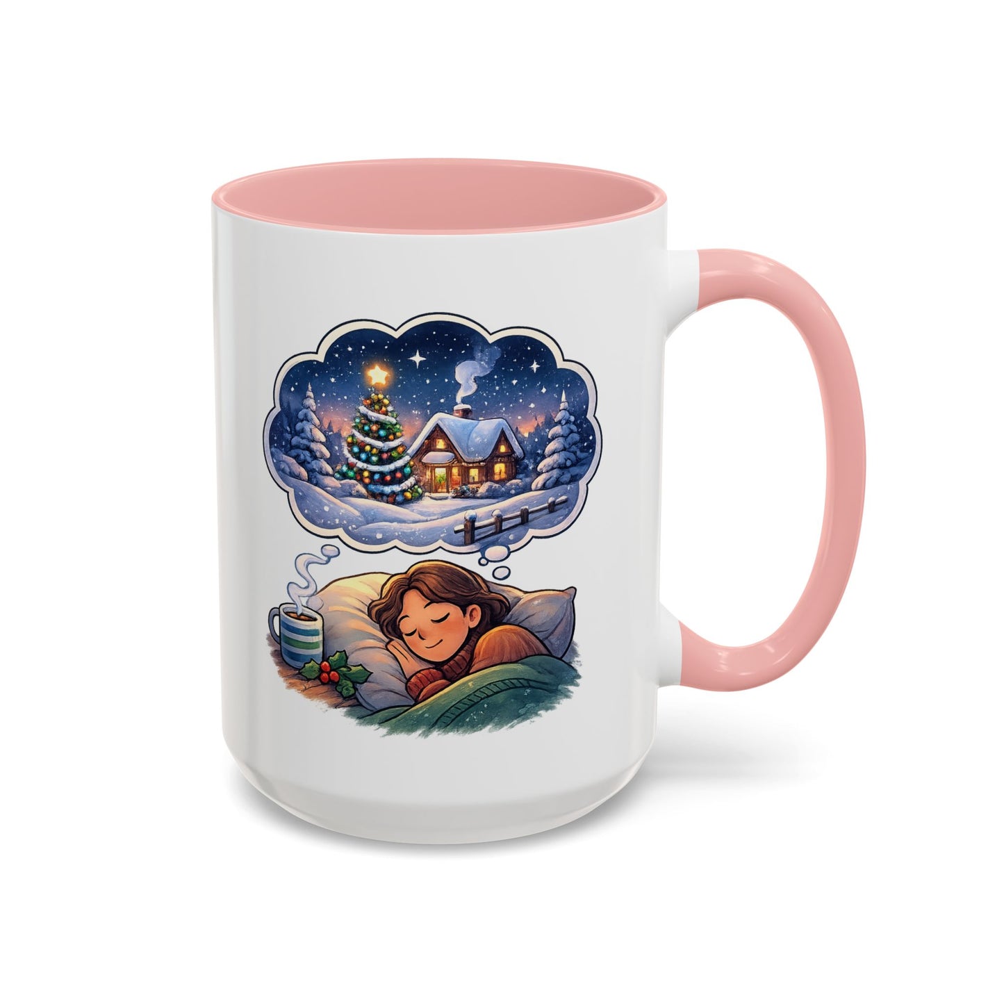 Dreaming of Christmas and Hot Cocoa Accent Coffee Mug (11/15 oz)