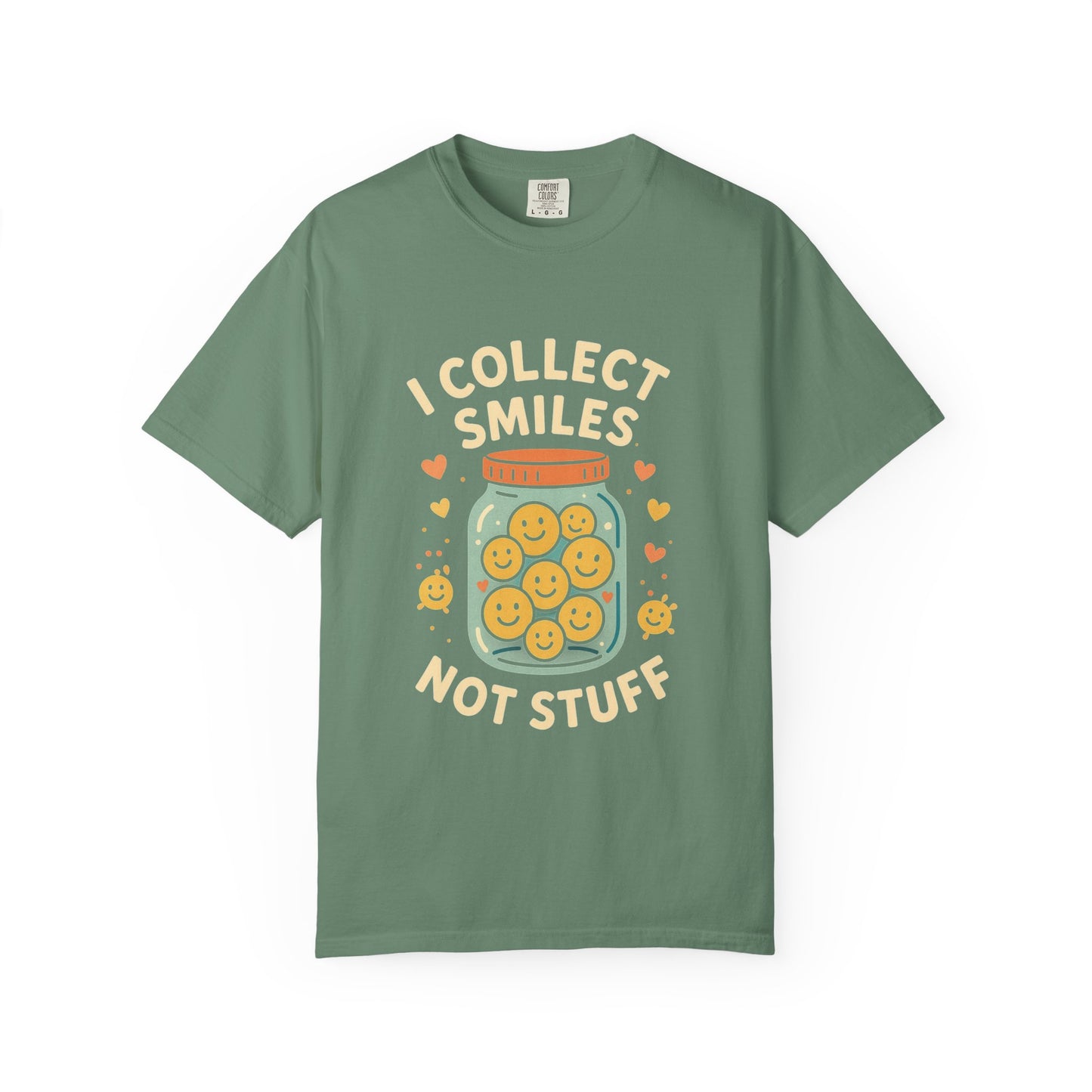 Collecting Smiles T-Shirt – 'Collecting smiles spreads happiness' Inspirational Tee
