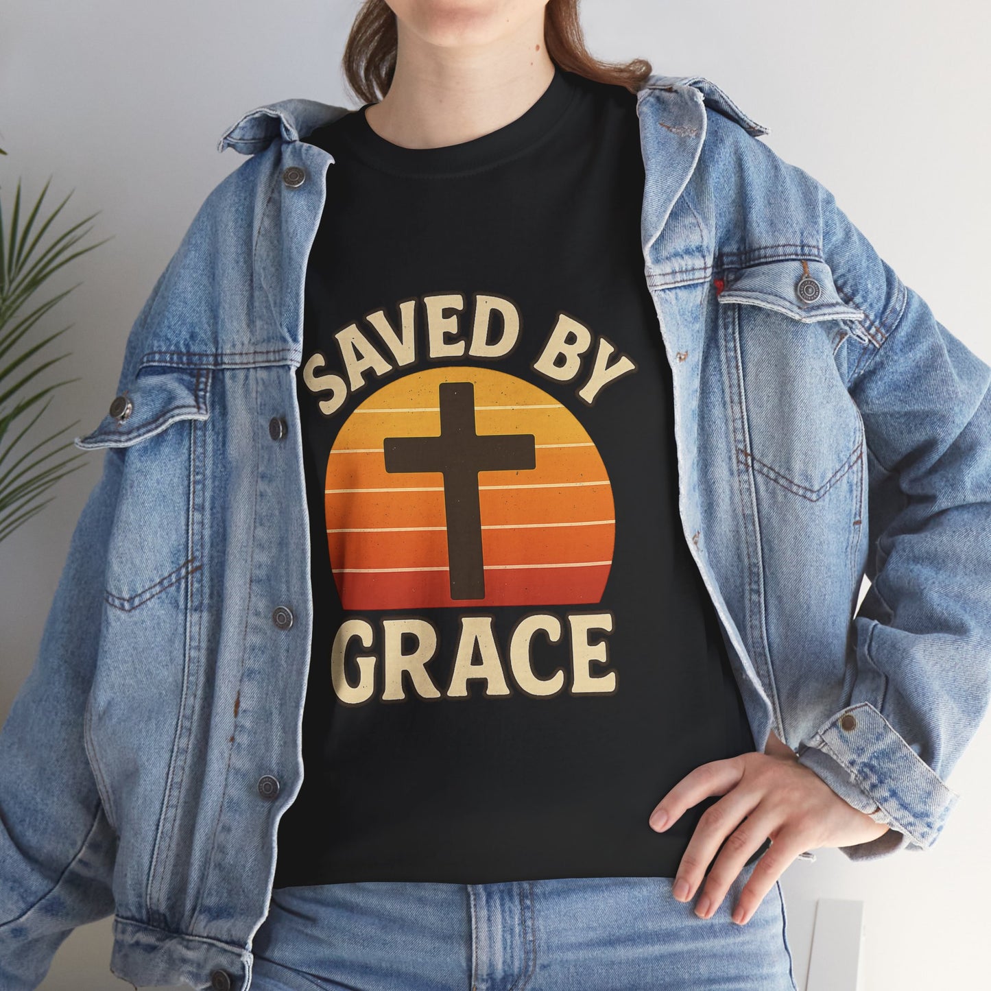 Saved by Grace Christian T-Shirt — Reminder of Jesus' Love