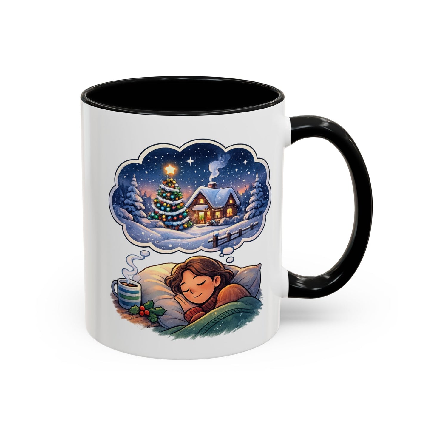 Dreaming of Christmas and Hot Cocoa Accent Coffee Mug (11/15 oz)