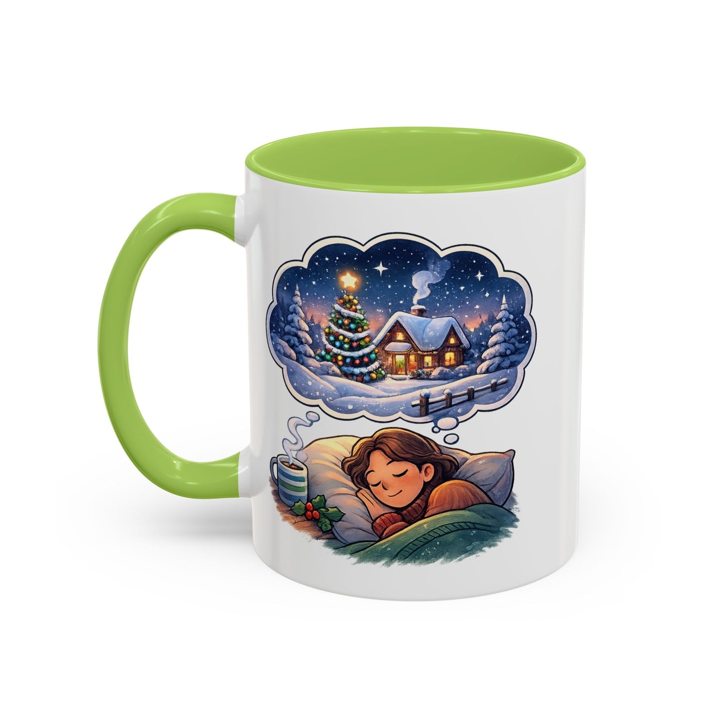 Dreaming of Christmas and Hot Cocoa Accent Coffee Mug (11/15 oz)