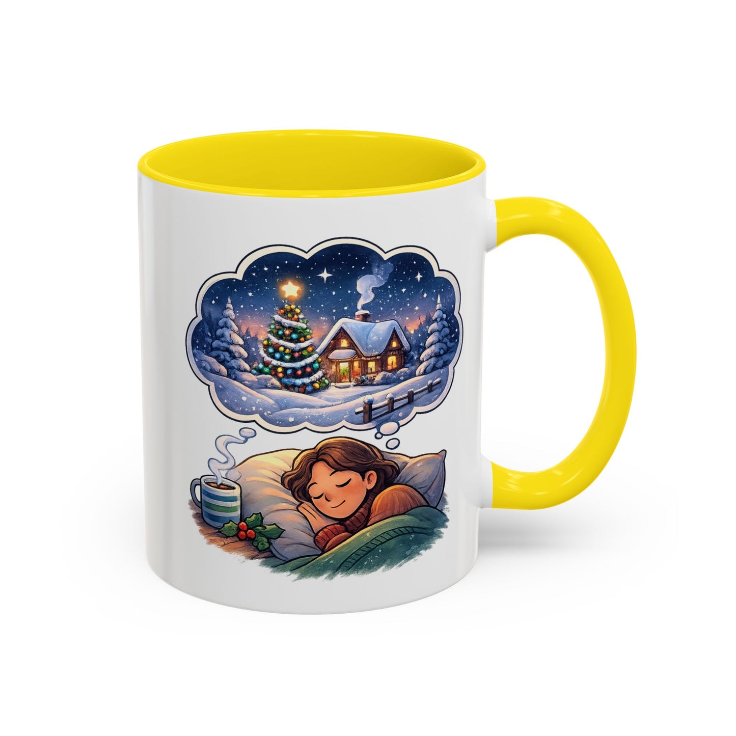 Dreaming of Christmas and Hot Cocoa Accent Coffee Mug (11/15 oz)