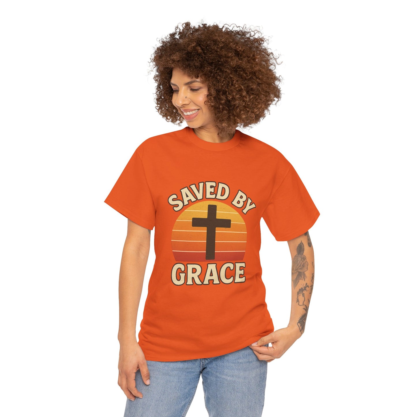 Saved by Grace Christian T-Shirt — Reminder of Jesus' Love