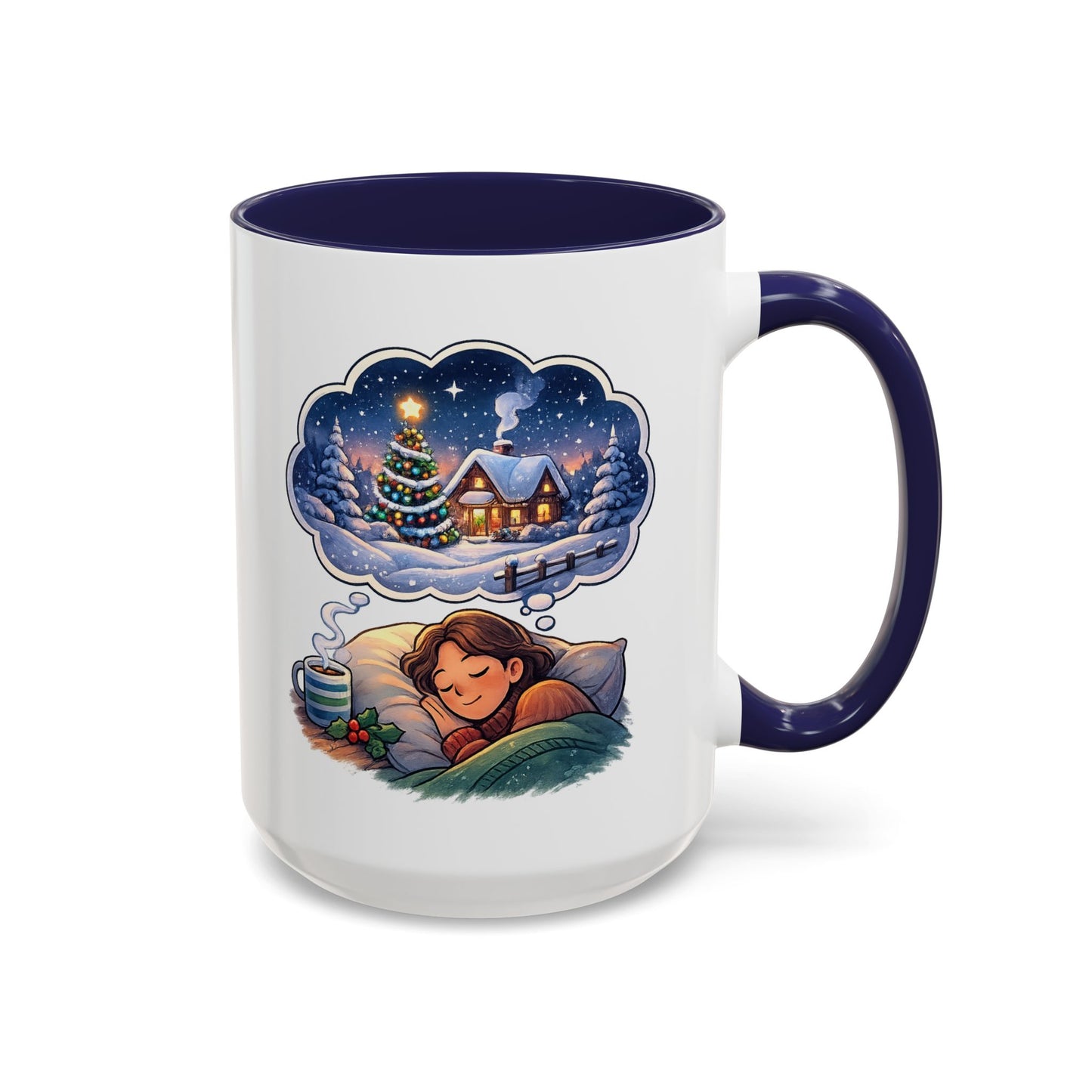 Dreaming of Christmas and Hot Cocoa Accent Coffee Mug (11/15 oz)