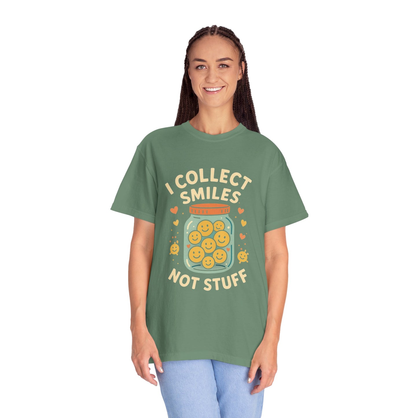 Collecting Smiles T-Shirt – 'Collecting smiles spreads happiness' Inspirational Tee