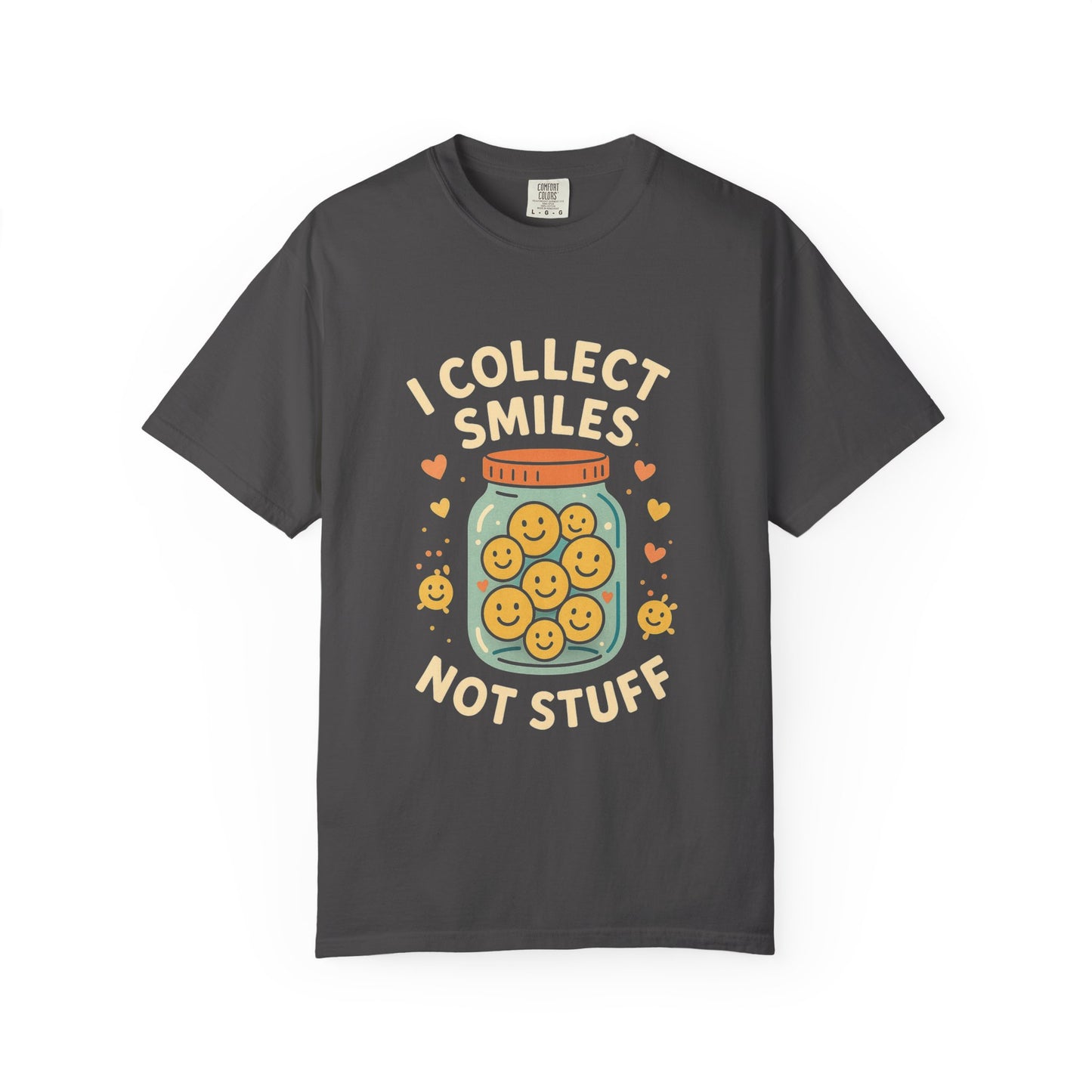 Collecting Smiles T-Shirt – 'Collecting smiles spreads happiness' Inspirational Tee