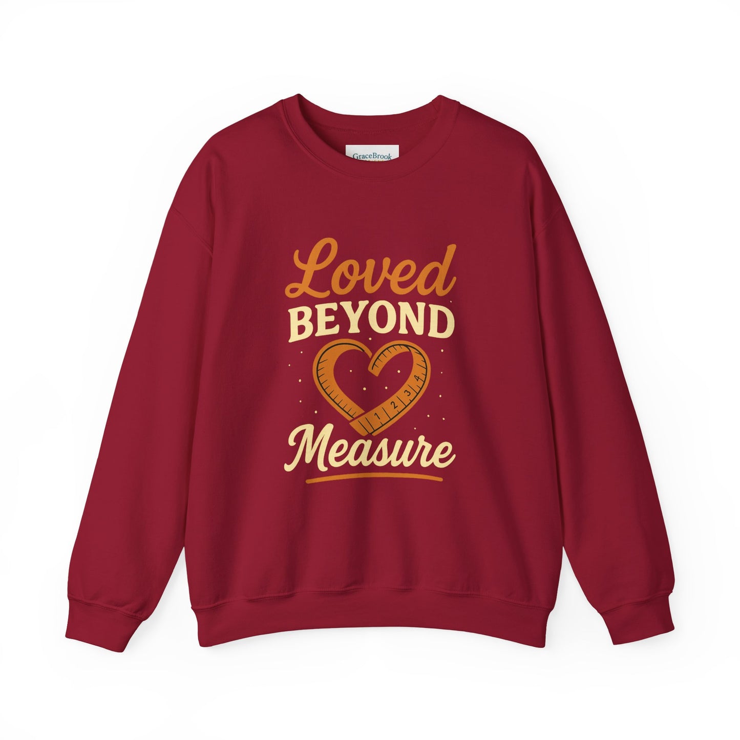Faith-Inspired Crewneck Sweatshirt — Loved by God Message