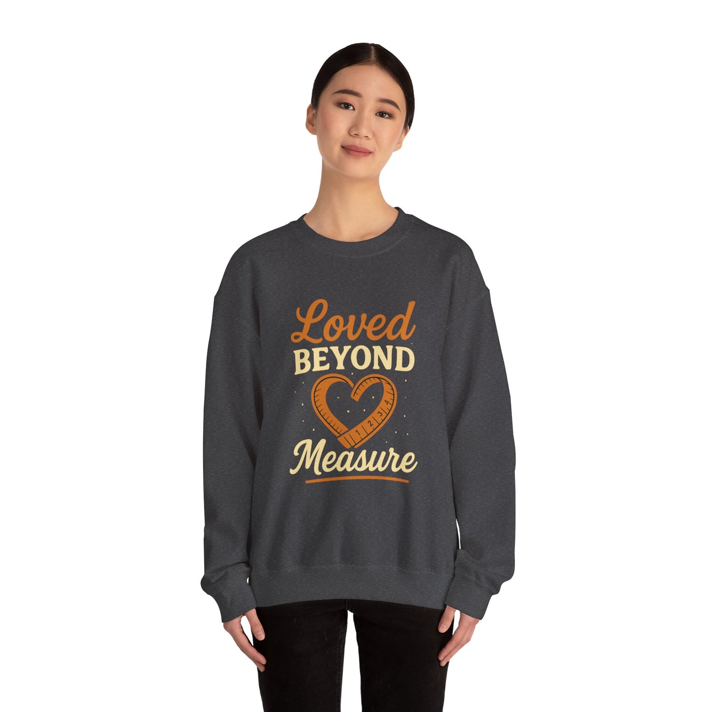 Faith-Inspired Crewneck Sweatshirt — Loved by God Message