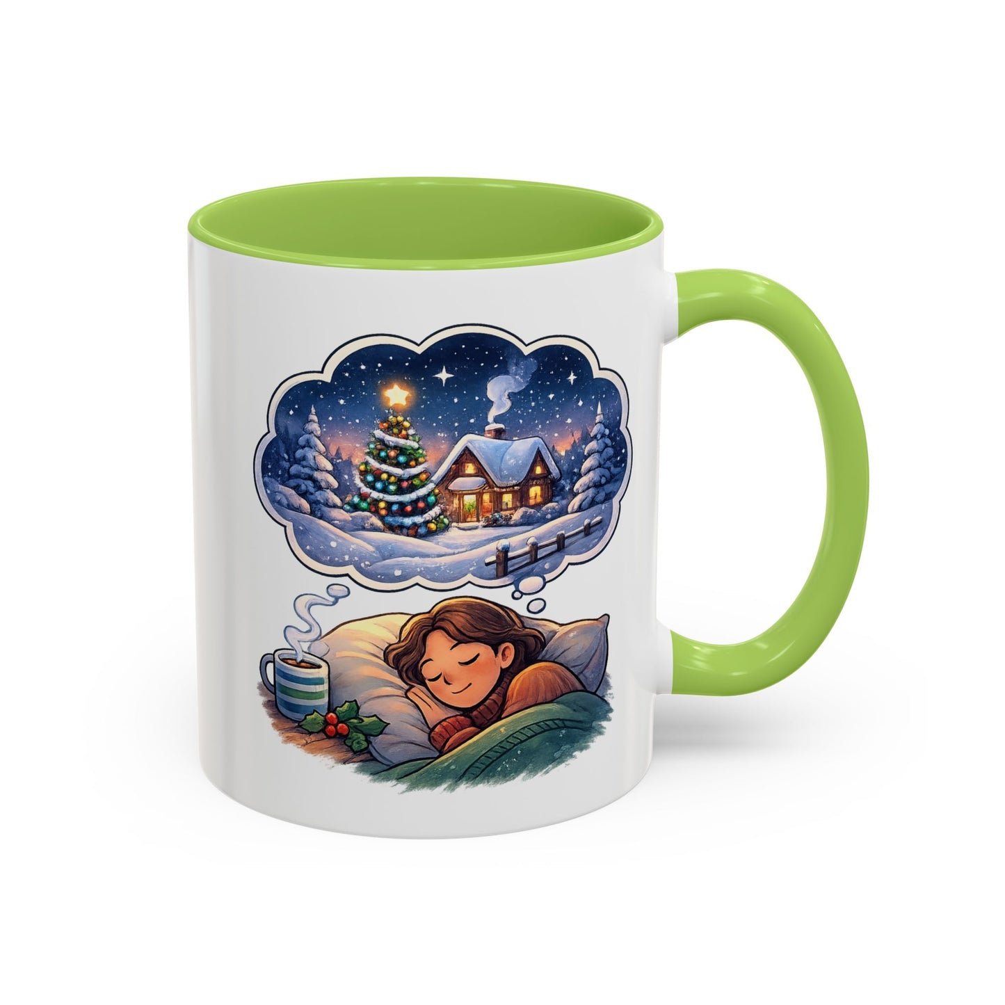 Dreaming of Christmas and Hot Cocoa Accent Coffee Mug (11/15 oz)