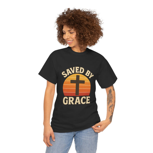 Saved by Grace Christian T-Shirt — Reminder of Jesus' Love