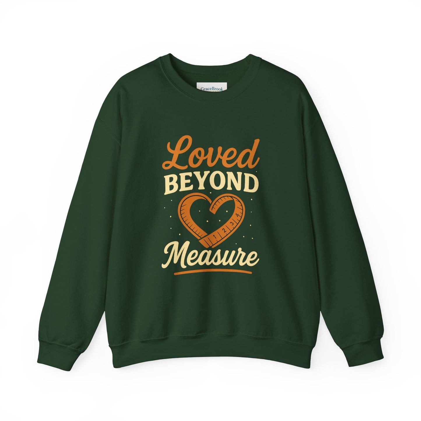 Faith-Inspired Crewneck Sweatshirt — Loved by God Message