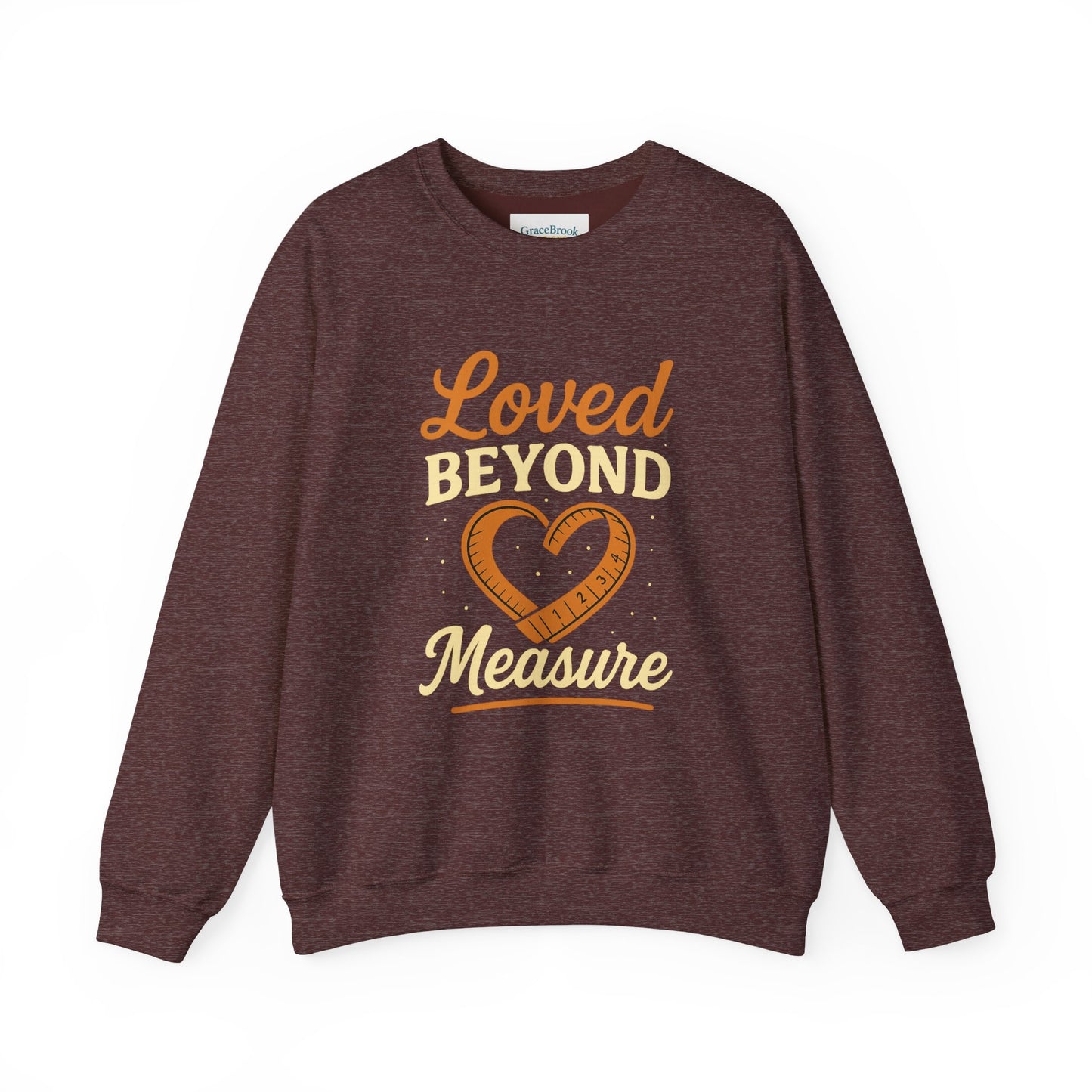 Faith-Inspired Crewneck Sweatshirt — Loved by God Message