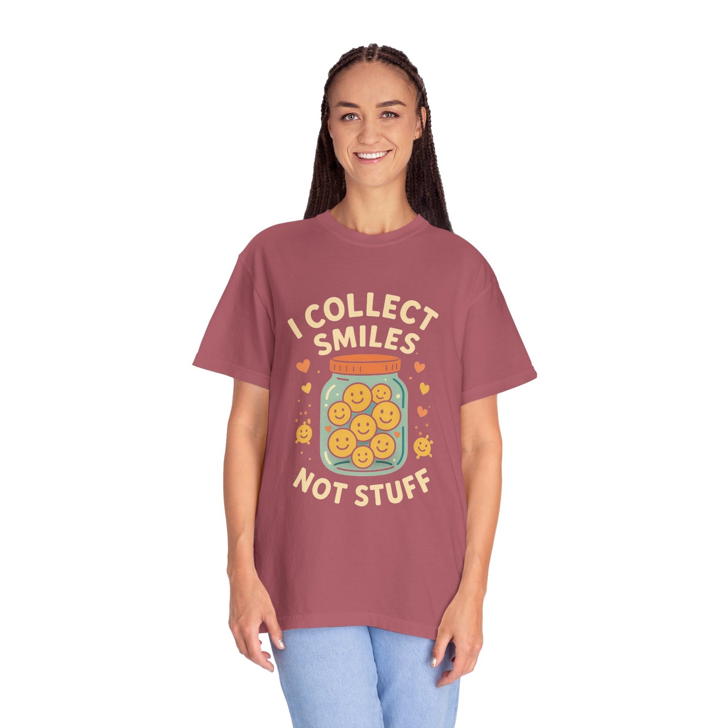 Collecting Smiles T-Shirt – 'Collecting smiles spreads happiness' Inspirational Tee