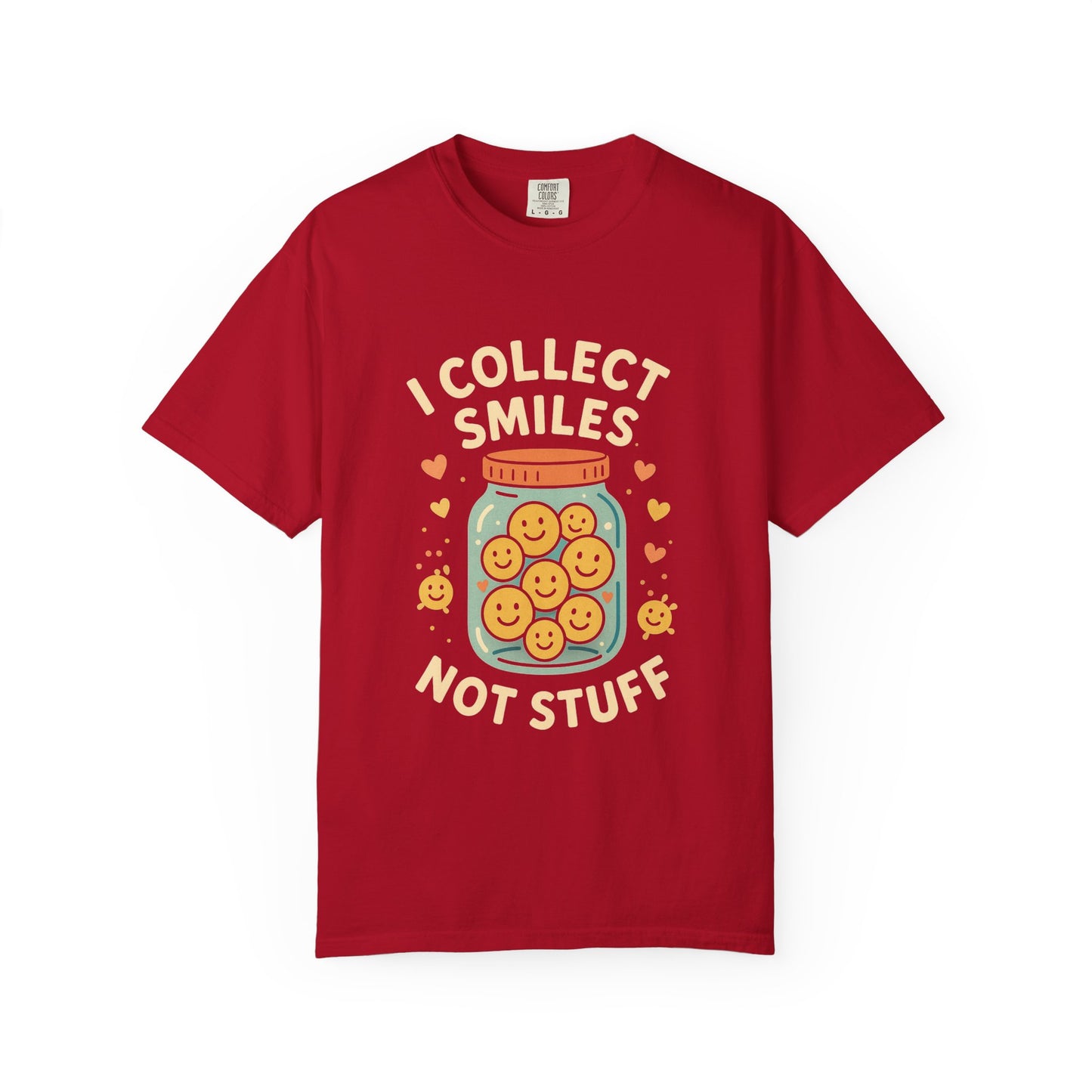 Collecting Smiles T-Shirt – 'Collecting smiles spreads happiness' Inspirational Tee