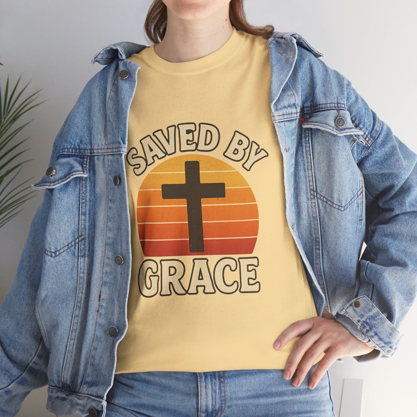 Saved by Grace Christian T-Shirt — Reminder of Jesus' Love