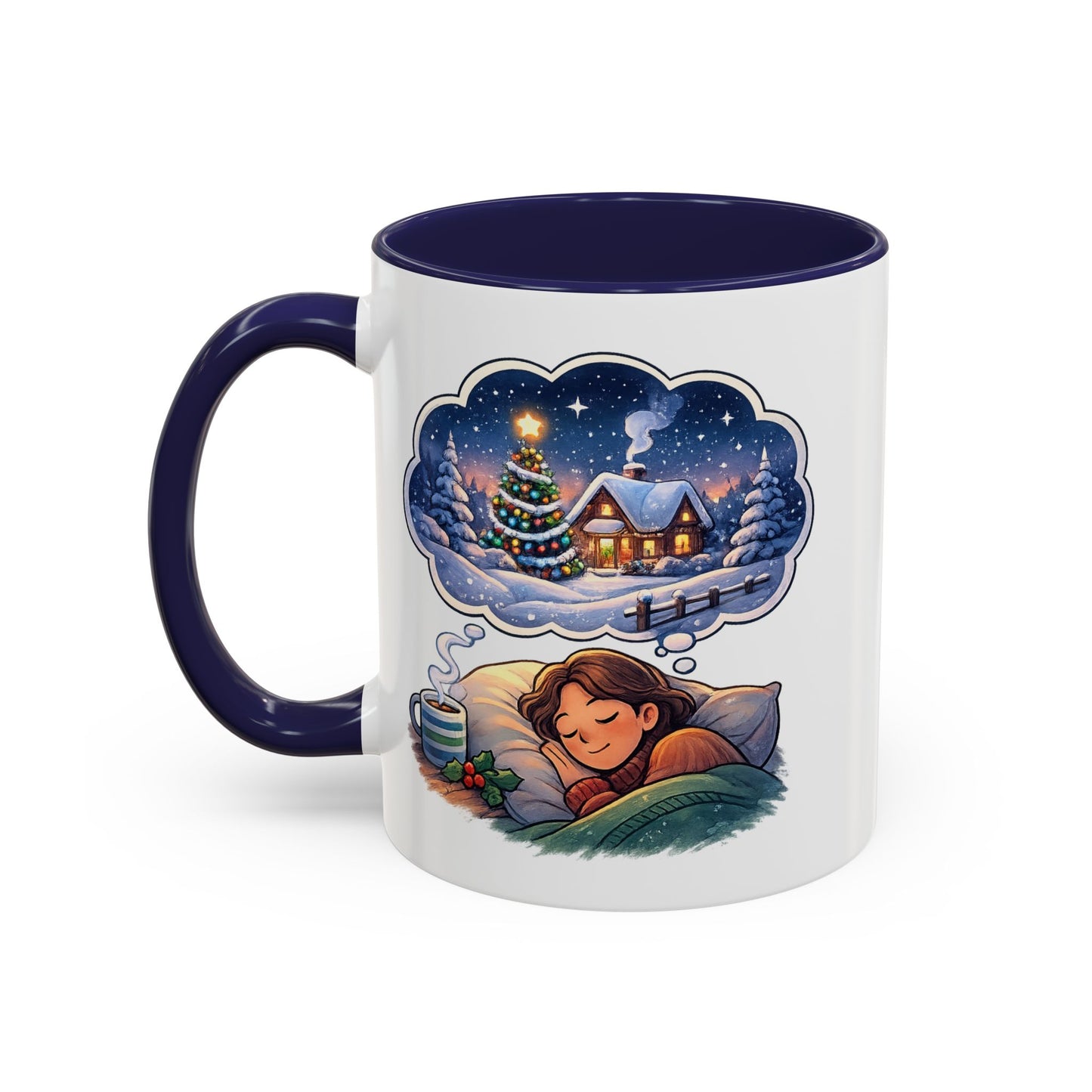Dreaming of Christmas and Hot Cocoa Accent Coffee Mug (11/15 oz)