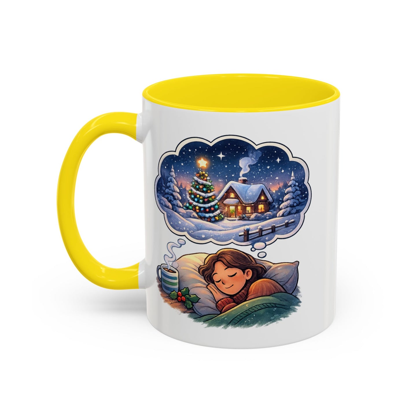 Dreaming of Christmas and Hot Cocoa Accent Coffee Mug (11/15 oz)