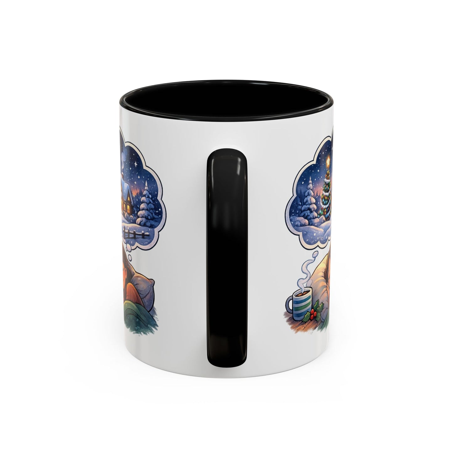 Dreaming of Christmas and Hot Cocoa Accent Coffee Mug (11/15 oz)