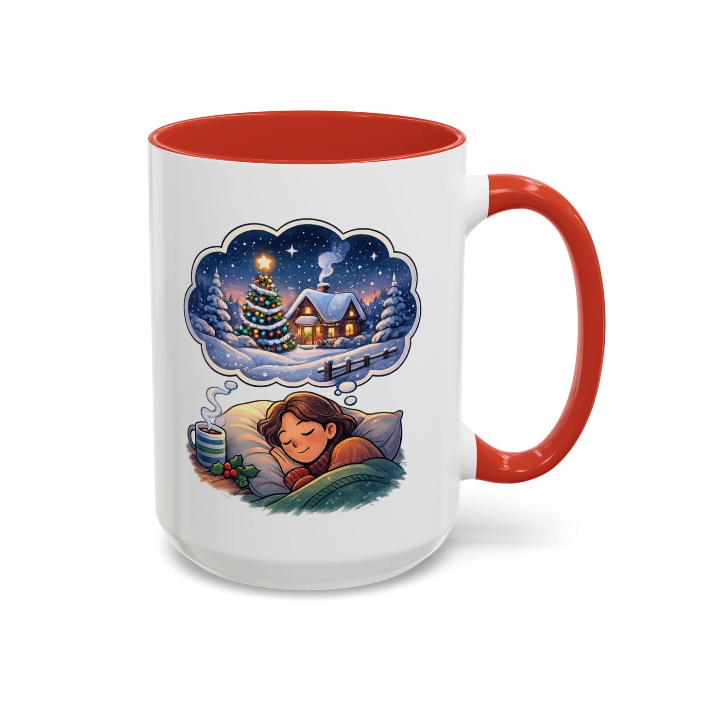Dreaming of Christmas and Hot Cocoa Accent Coffee Mug (11/15 oz)