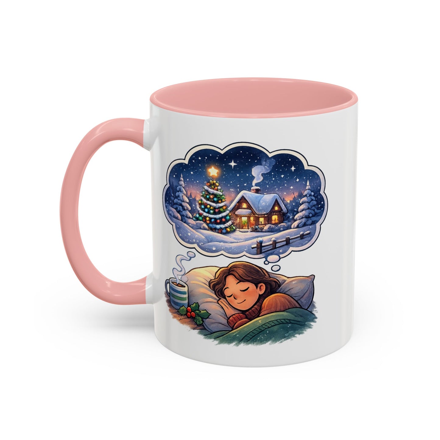 Dreaming of Christmas and Hot Cocoa Accent Coffee Mug (11/15 oz)