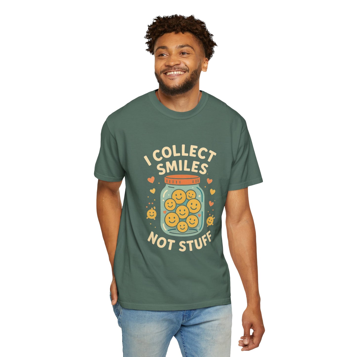 Collecting Smiles T-Shirt – 'Collecting smiles spreads happiness' Inspirational Tee