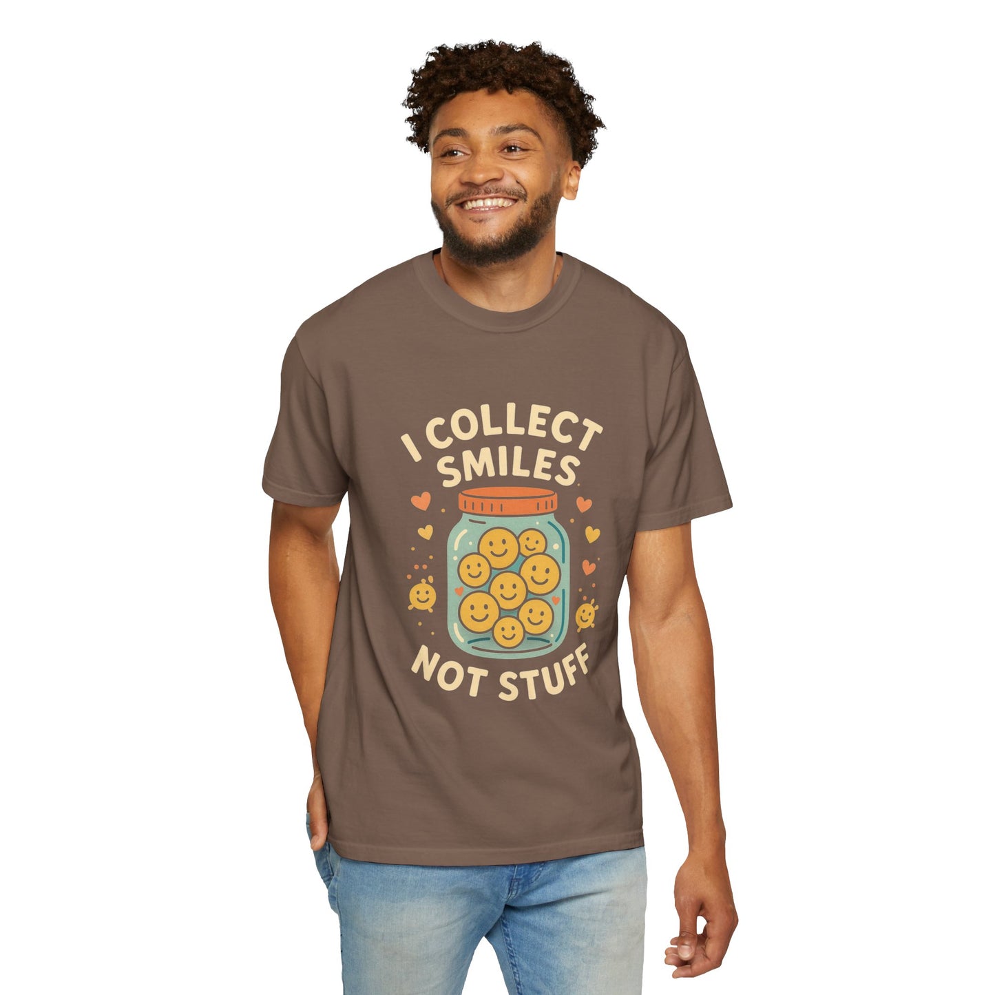 Collecting Smiles T-Shirt – 'Collecting smiles spreads happiness' Inspirational Tee