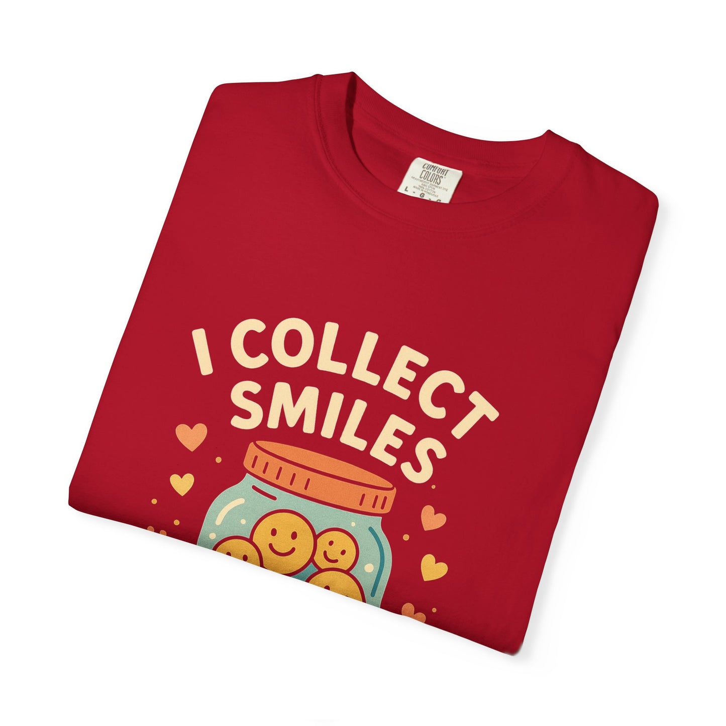 Collecting Smiles T-Shirt – 'Collecting smiles spreads happiness' Inspirational Tee