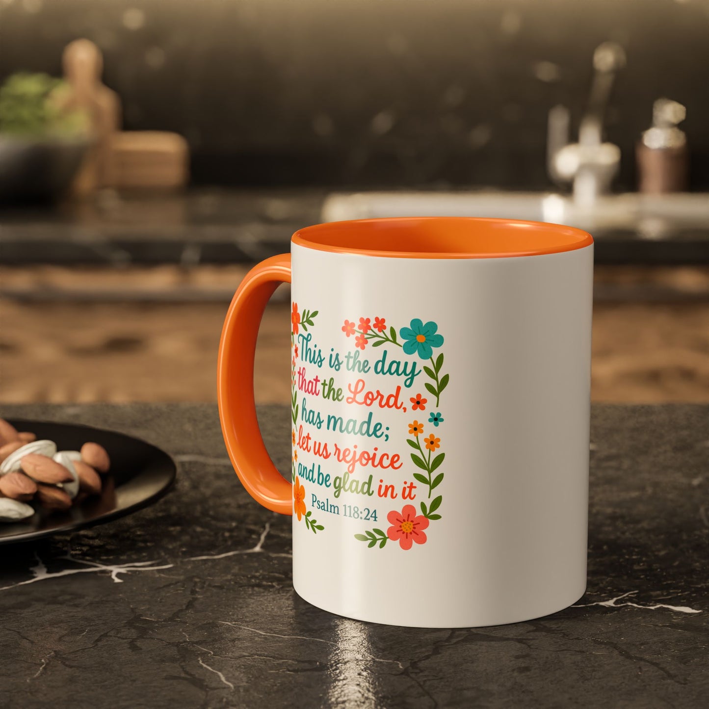 Colorful Coffee Mug - Start the Day Off Joyful  11oz, 15oz