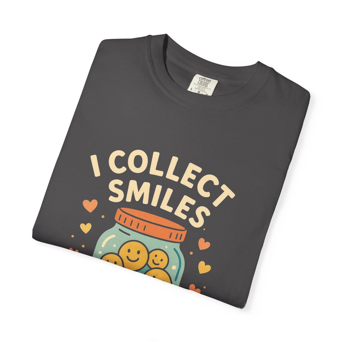 Collecting Smiles T-Shirt – 'Collecting smiles spreads happiness' Inspirational Tee