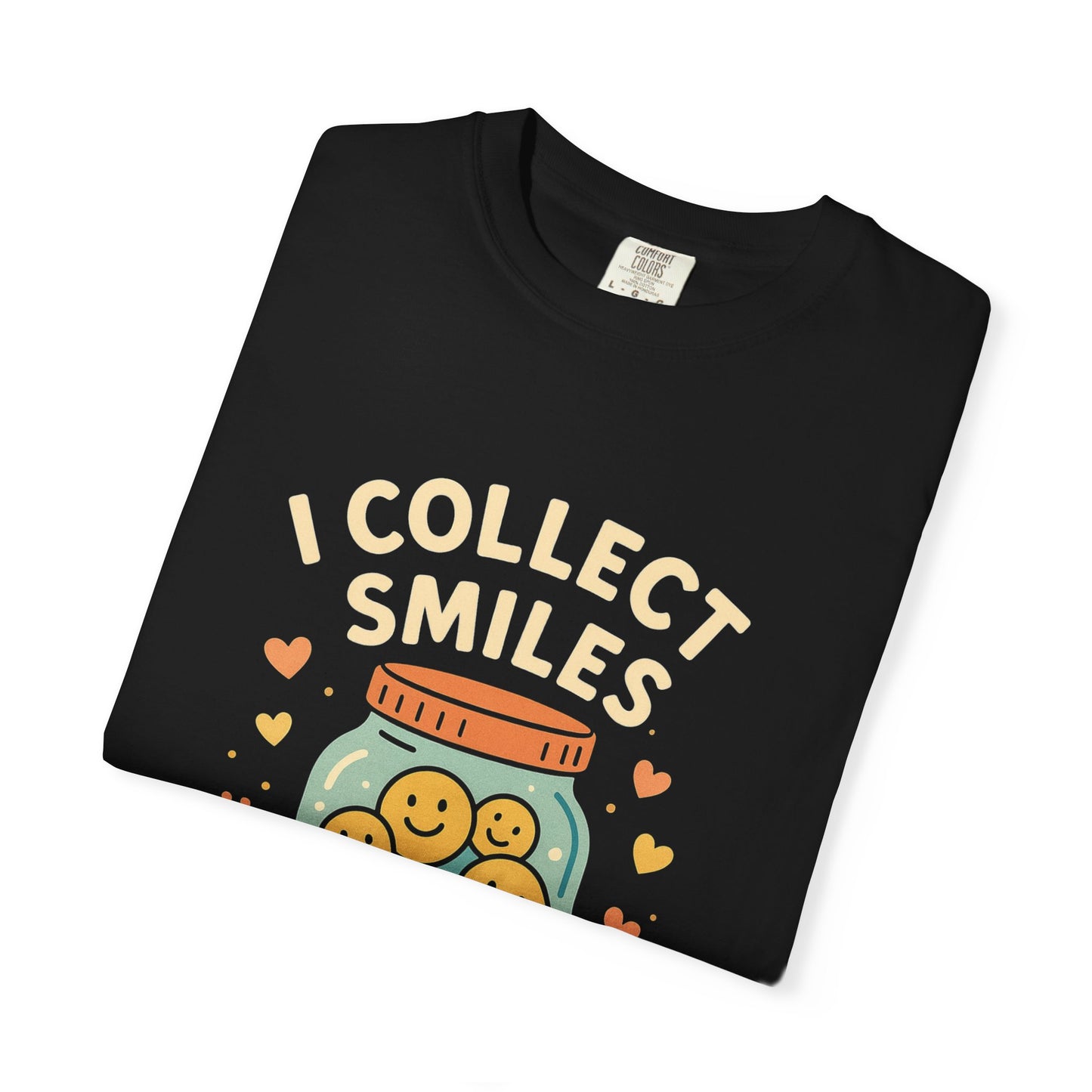 Collecting Smiles T-Shirt – 'Collecting smiles spreads happiness' Inspirational Tee