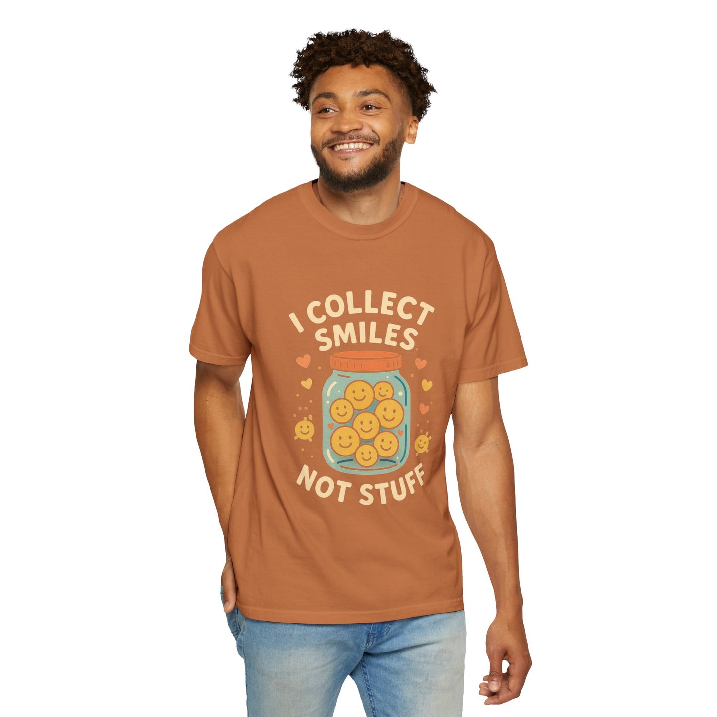 Collecting Smiles T-Shirt – 'Collecting smiles spreads happiness' Inspirational Tee