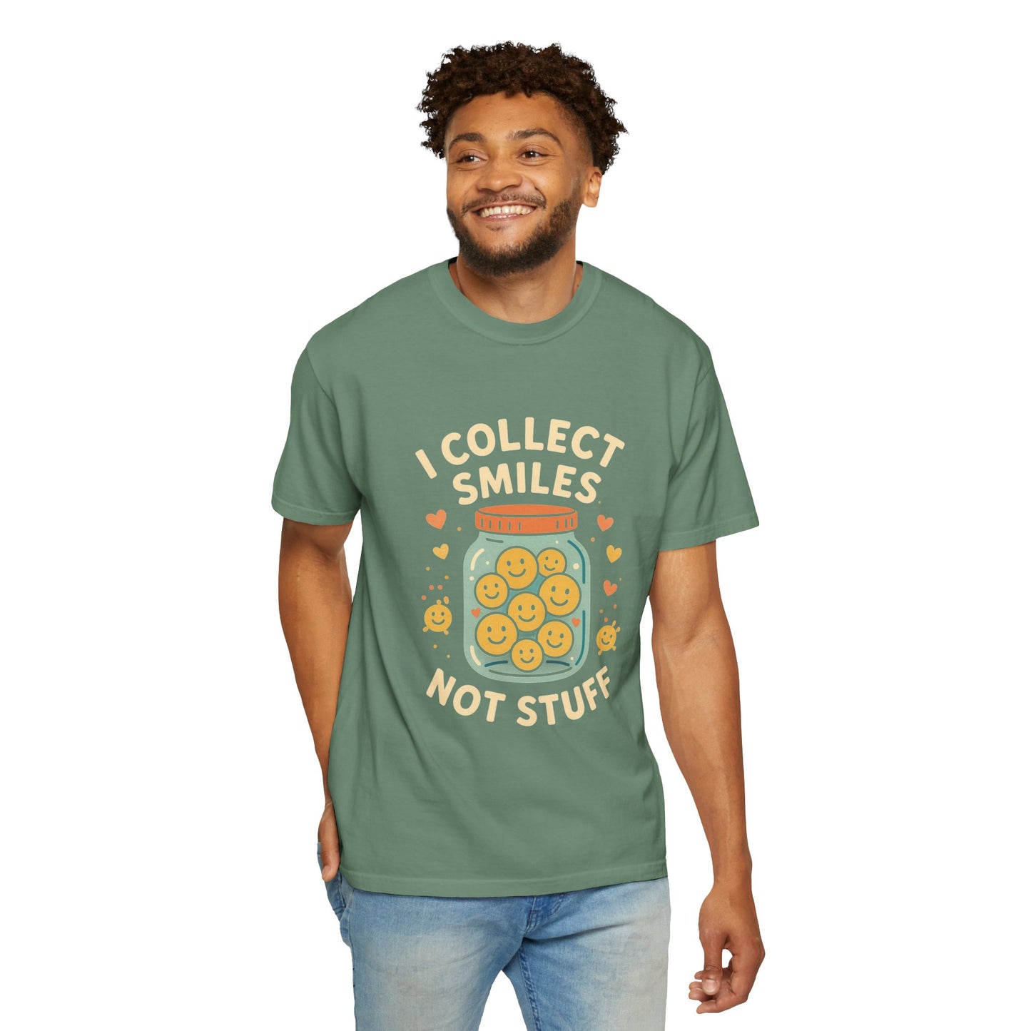 Collecting Smiles T-Shirt – 'Collecting smiles spreads happiness' Inspirational Tee