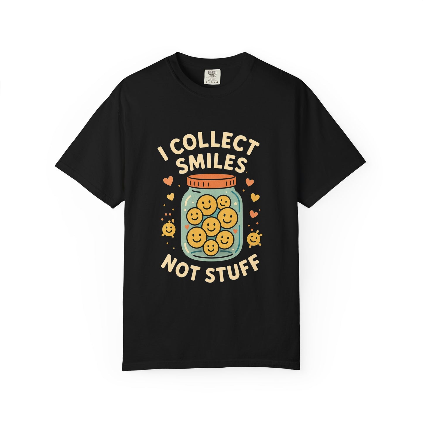 Collecting Smiles T-Shirt – 'Collecting smiles spreads happiness' Inspirational Tee