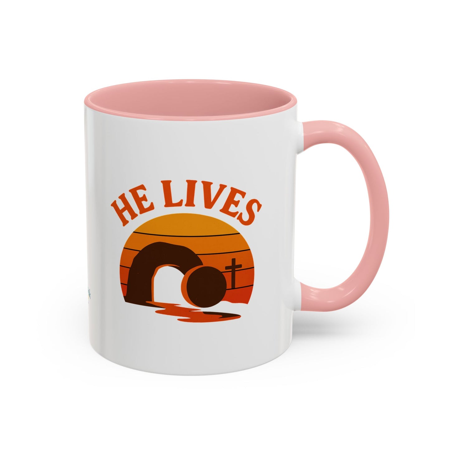 Accent Coffee Mug — "He Lives!"