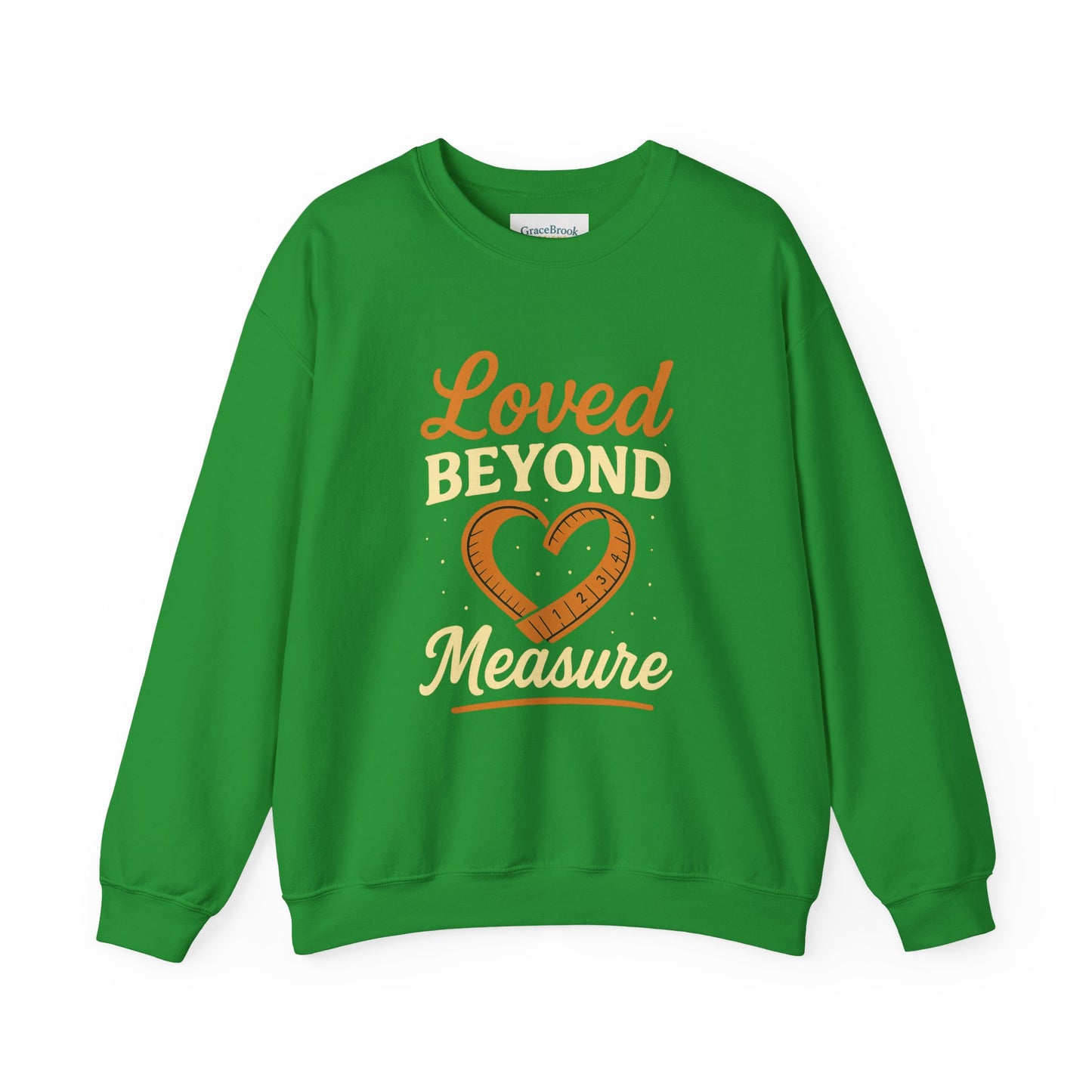 Faith-Inspired Crewneck Sweatshirt — Loved by God Message