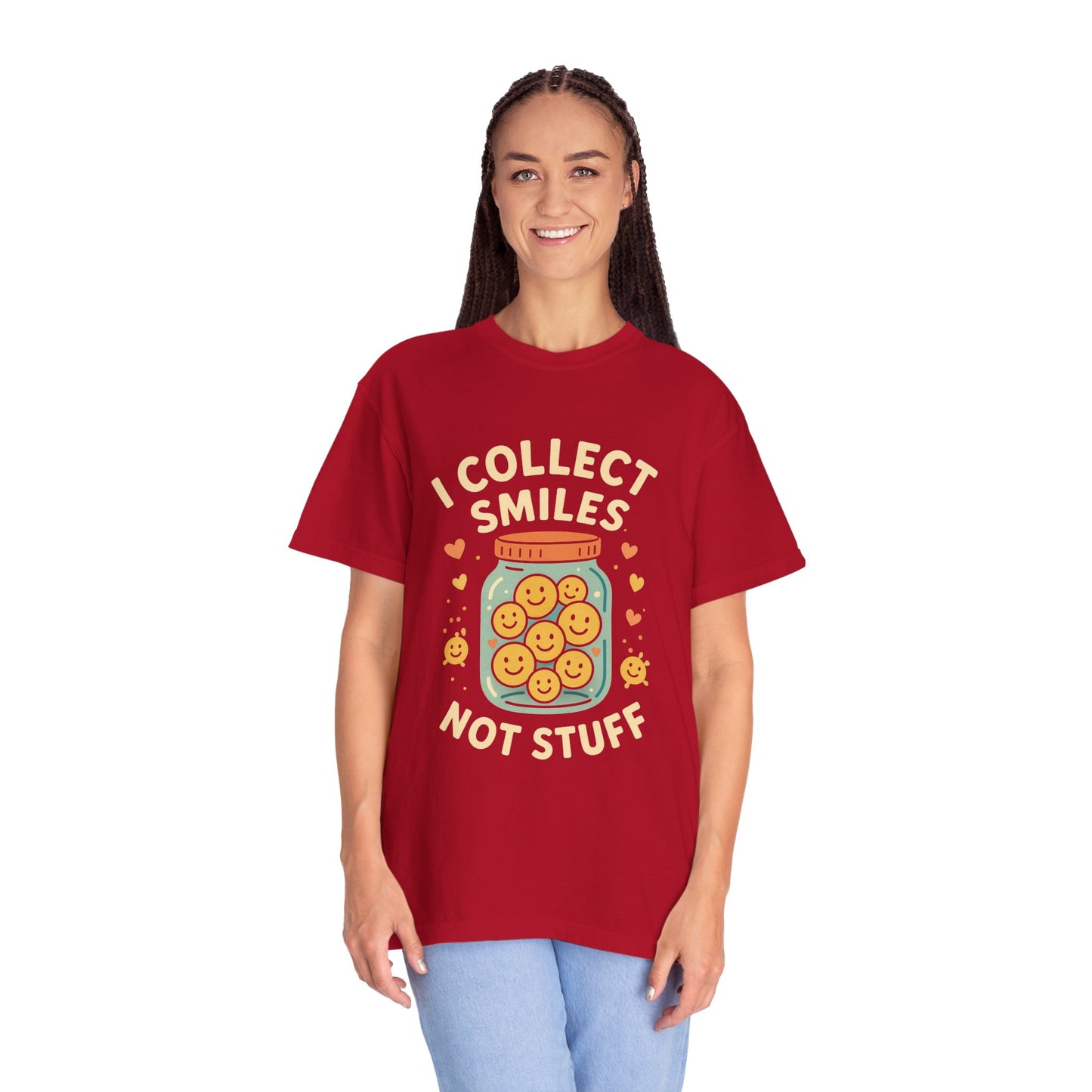 Collecting Smiles T-Shirt – 'Collecting smiles spreads happiness' Inspirational Tee