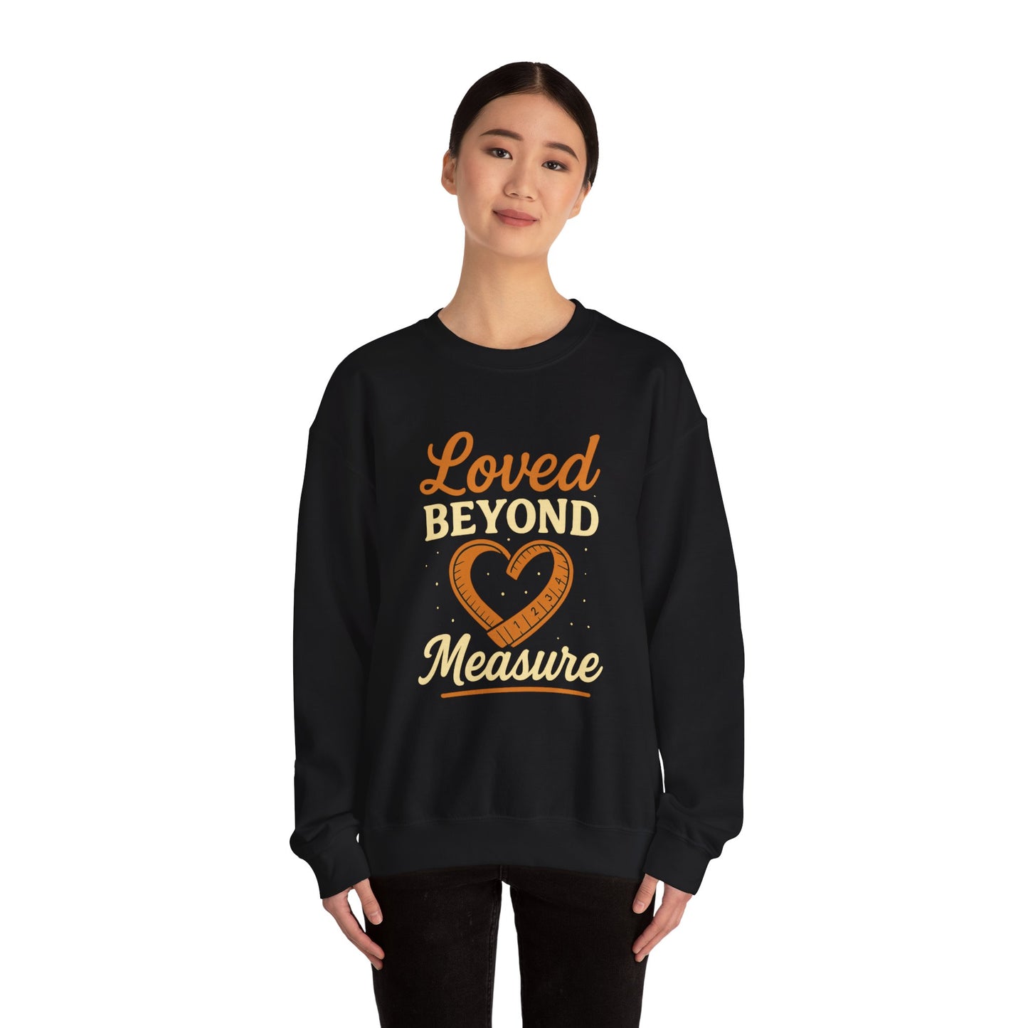Faith-Inspired Crewneck Sweatshirt — Loved by God Message