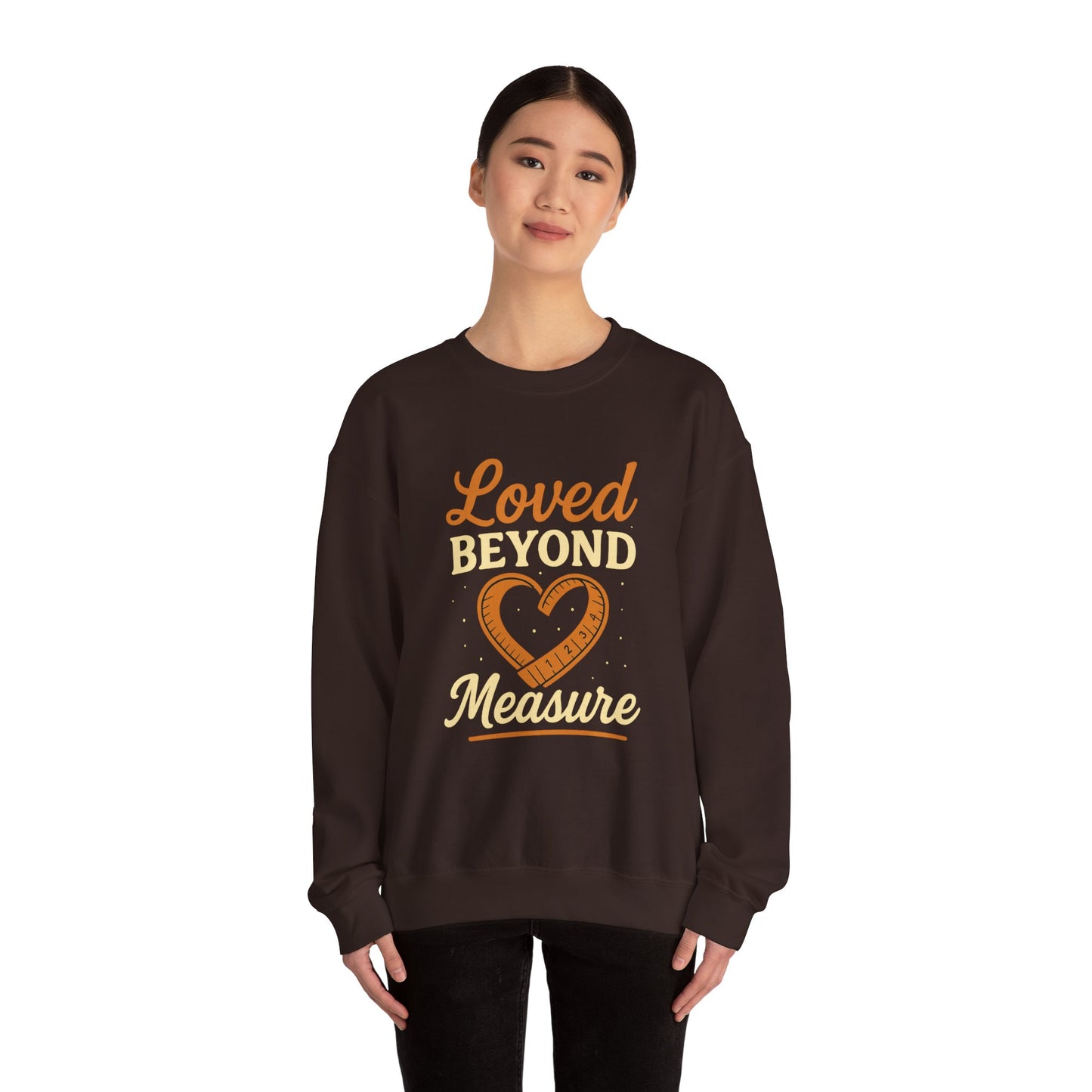 Faith-Inspired Crewneck Sweatshirt — Loved by God Message